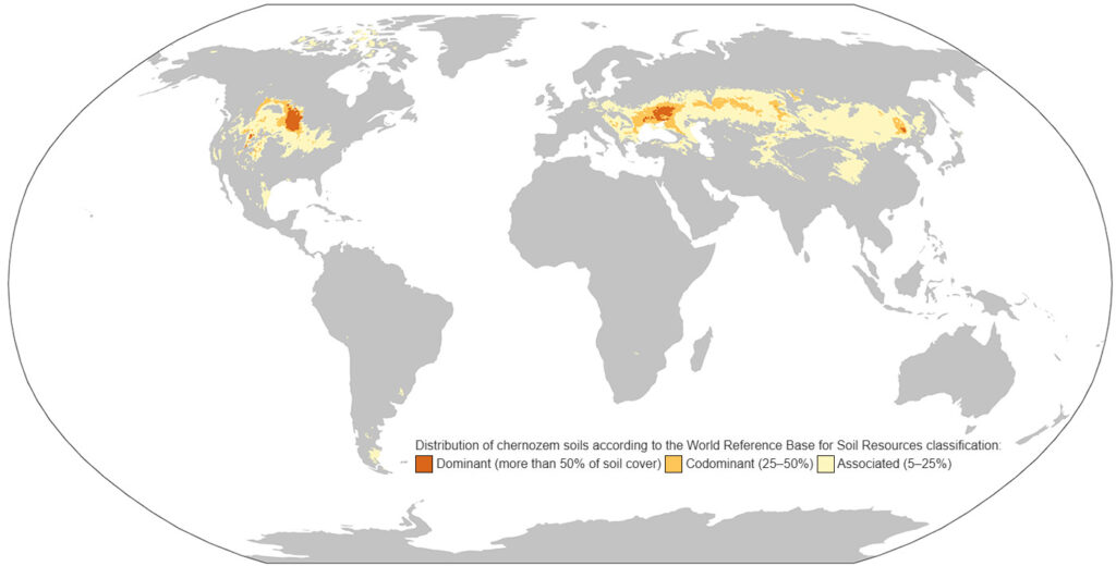Black soils world map