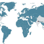 Countries with smaller population than Uttar Pradesh mapped