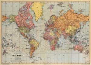 Old map poster