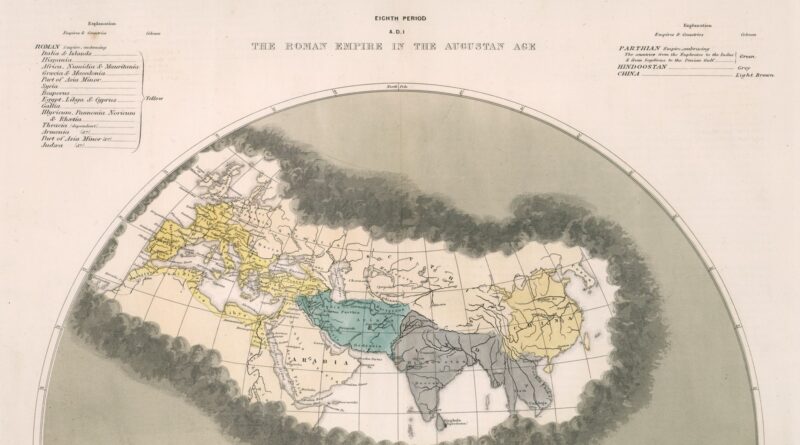 Map of the Roman Empire in the Augustan age