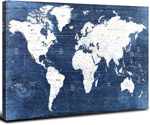 Vintage Map Canvas Poster