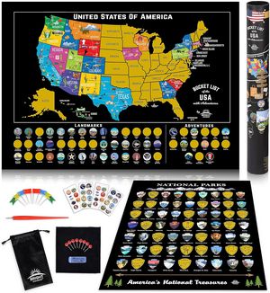 Scratch Off Map of USA
