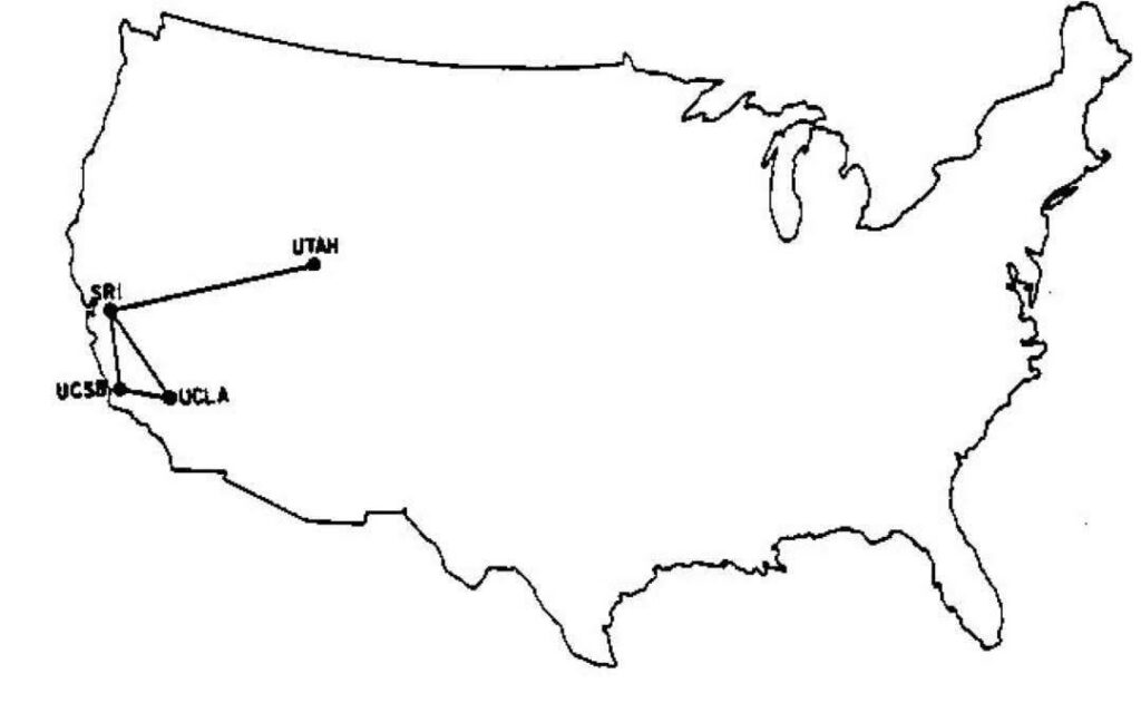 First internet map in the U.S.