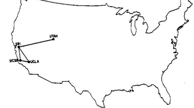First internet map in the U.S.