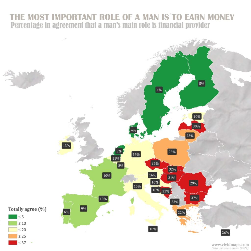 The most important role of a man is to earn money