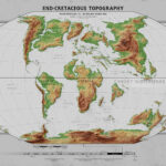 End Cretaceous Topography World Map