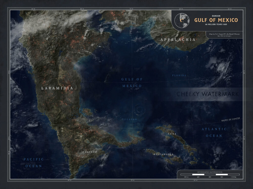 Gulf of Mexico (America) 66 million years ago