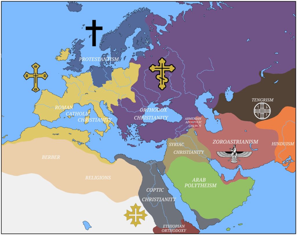 Map of Europe: What if Islam had never existed