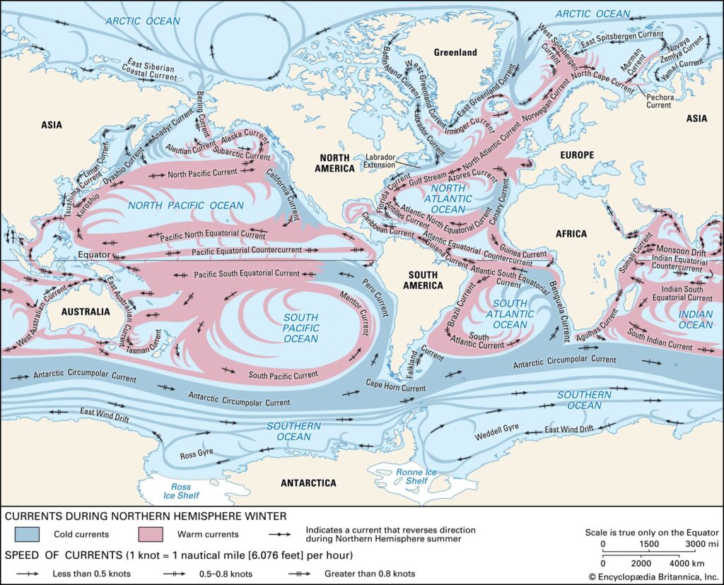 Ocean Currents on Our Plantet Mapped