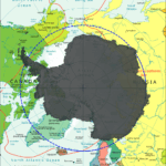 Antarctic region vs Arctic regions mapped