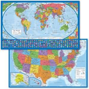 Map of the United States in Equal Earth Projection