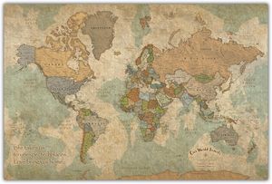 World push pin map