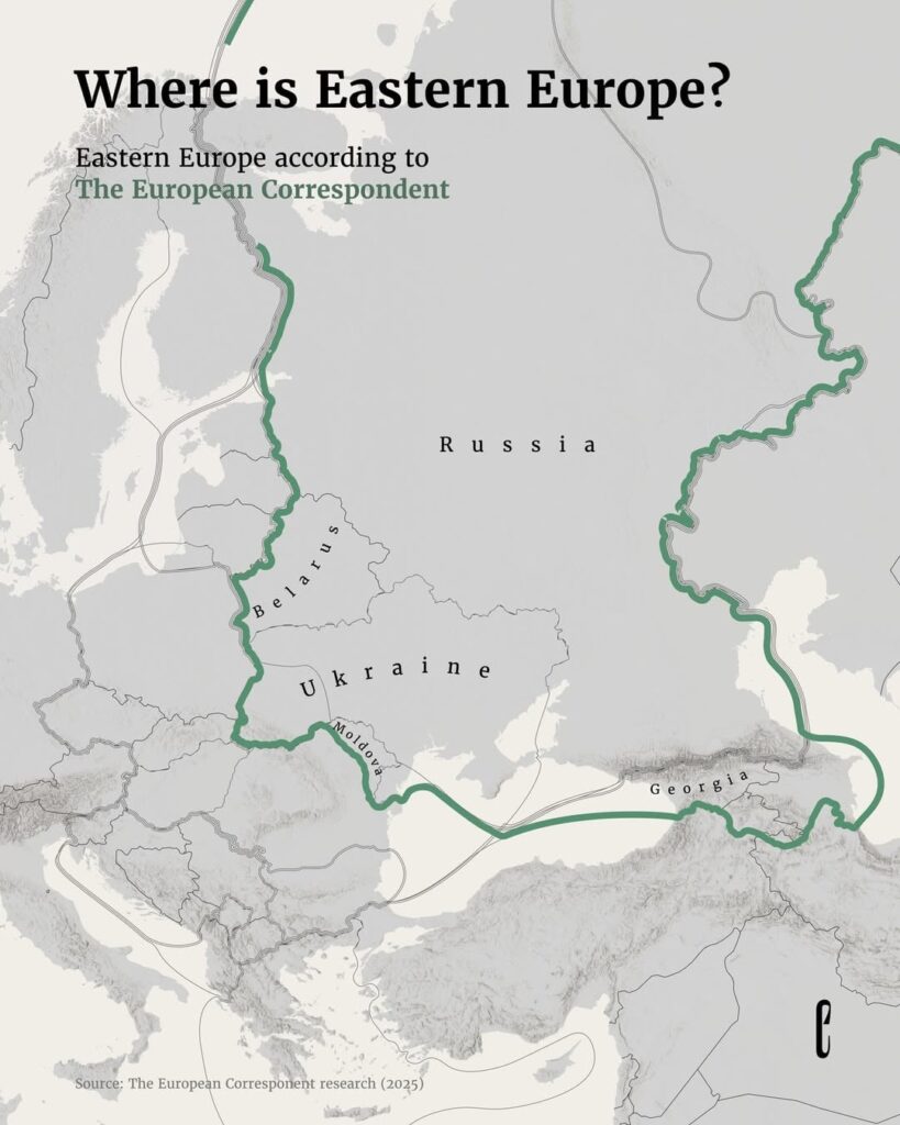 Easter Europe according to the European correspondent (Russia, Belarus, Ukraine, Moldova, Georgia, Armenia, Azerbaijan)