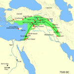 The Fertile Crescent Around 7500 BCE Fertile crescent mapped