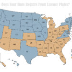 Mapped: Does You U.S. State Require Front License Pltates?