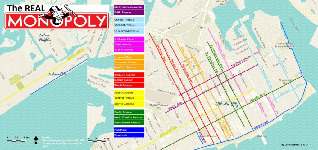 Te Real Monopoly Map