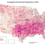Evangelist Protestant Population by U.S. county