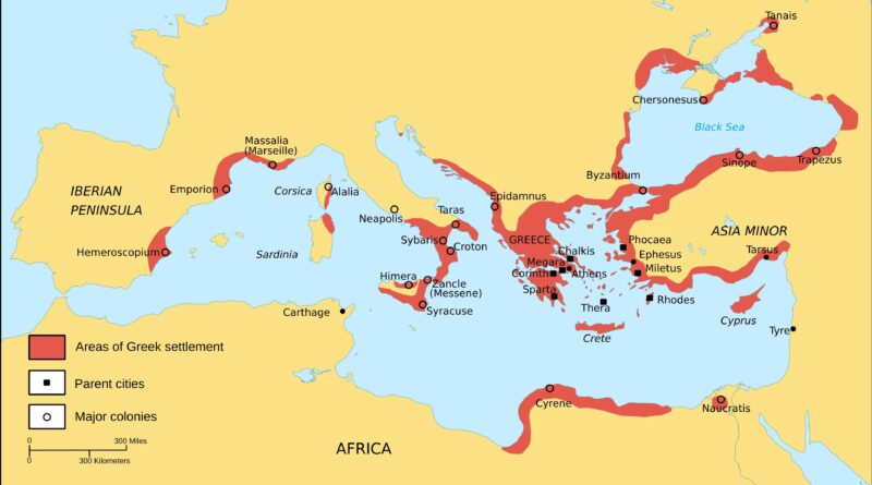 Map of greek colonies