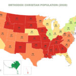 Orthodox Christian Population by U.S. state in 2020 mapped