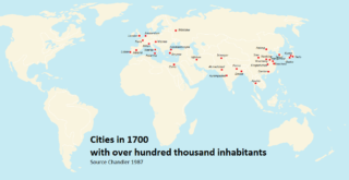 Largest cities in 1700