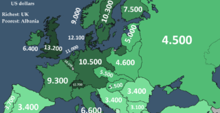 GDP per capita in Europe before WW2
