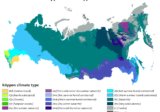 Köppen climate map of Russia