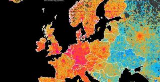 Human Development Index in Europe mapped