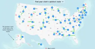 US quietest routes