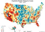 Map of U.S. Population Density Change