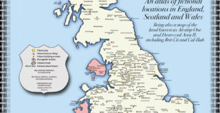 A Map Of Fictional Locations In England, Scotland And Wales