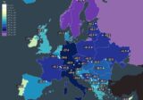Lowest temperature in Europe