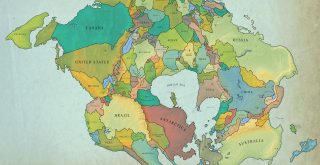 How Earth Will look With Current International Borders in 250 million years