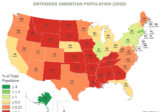 Orthodox Christian Population by U.S. state in 2020 mapped