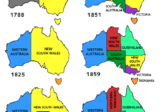 Map showing Australian territorial changes