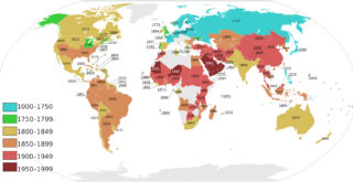 Abolition of Slavery by Country Mapped