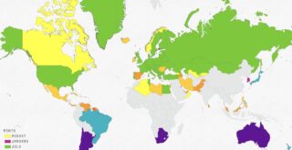 Map the most common birth months