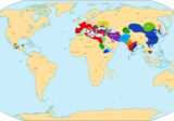 World map at 1 AD