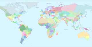 The world divided into 804 equal zones