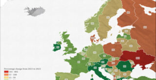 European military expenditure-before and after war in Ukraine Mapped