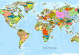 River basins as countries mapped