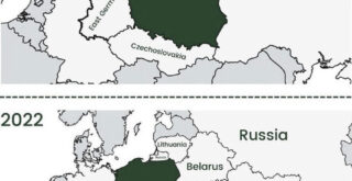 Poland neighbors 1989 vs 2022