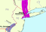 Map of New Netherland and New Sweden