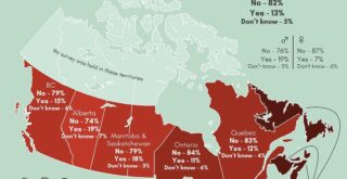 Mapped Canada as 51 U.S. state (Survey)