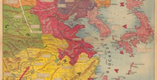 Japan and Russia will divide China (propaganda map)