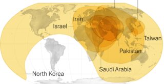 Maximum missile ranges mapped