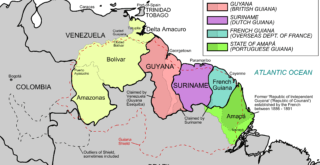 Map of the Five Guianas