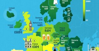 Europe's Tourism Hubs Mapped