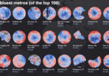 Most Democratic Cities in the U.S mapped
