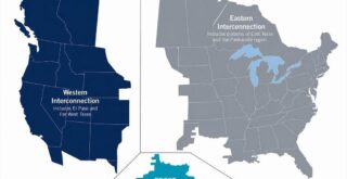 The three power grids it the United States mapped