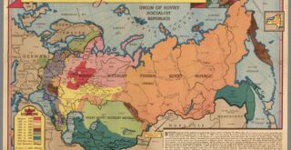 Map of the growth of the Russia